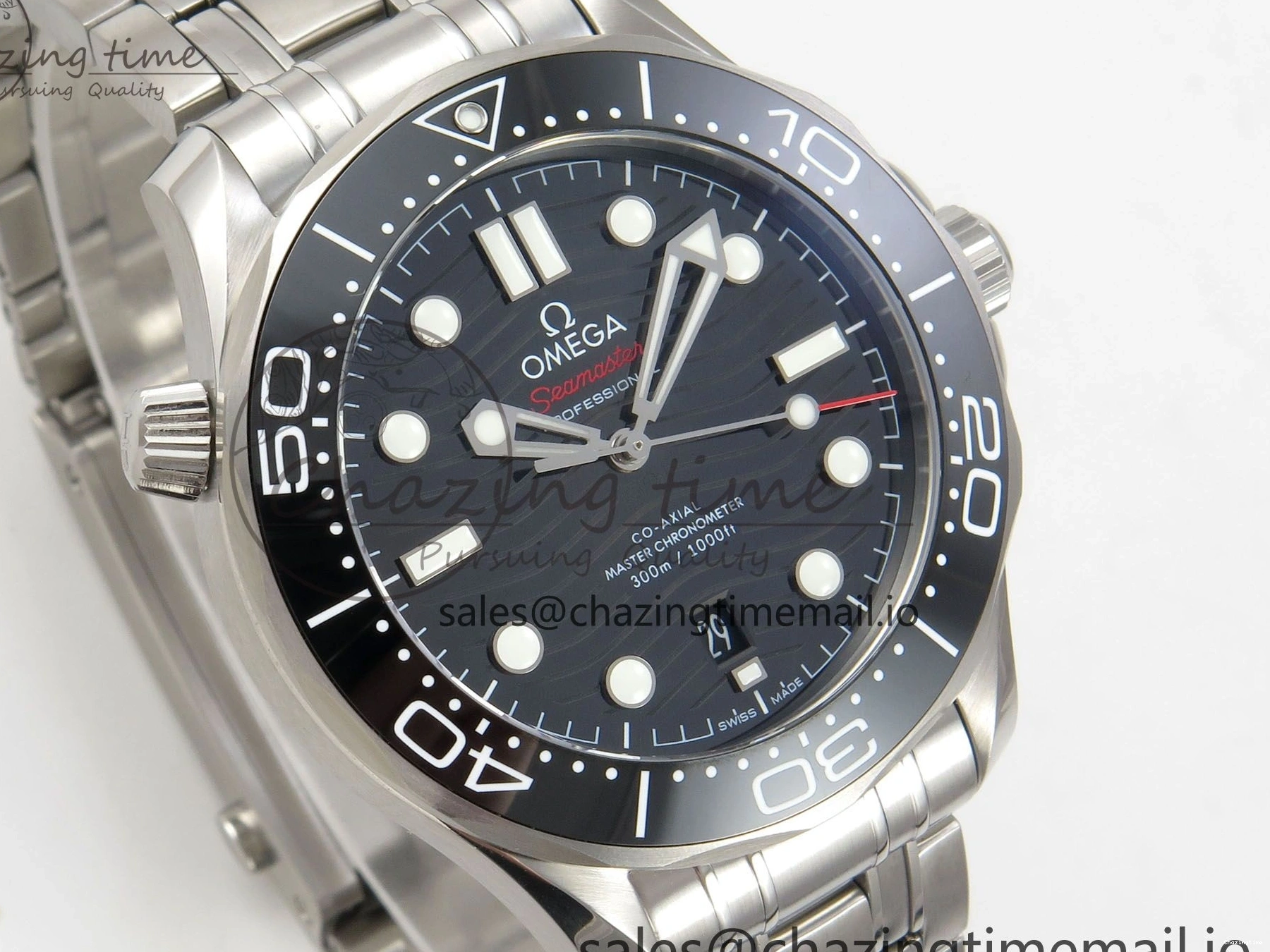 0515 Durable Seamaster Diver 300M Black Ceramic Bezel V4 VSF 1:1 Best Edition Black Dial On SS Bracelet Super Clone Asian 7653